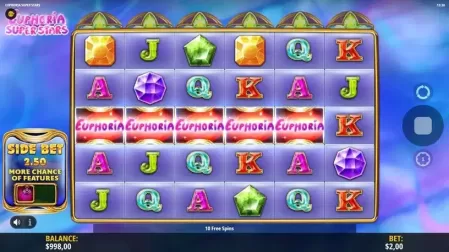 Euphoria Super Stars slot screenshot 2