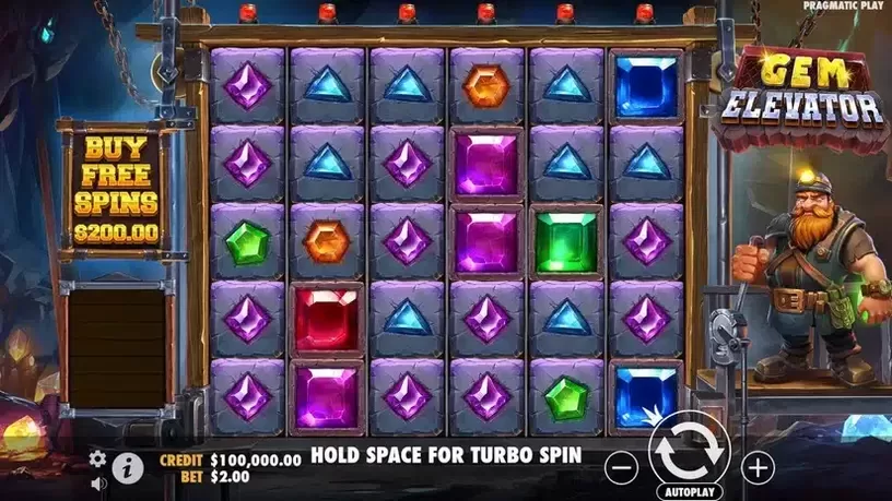 Gem Elevator slot screenshot 1