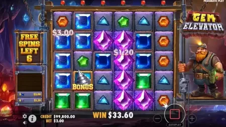 Gem Elevator slot screenshot 6