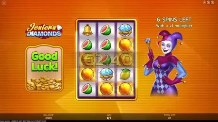 Jesters' Diamonds slot screenshot 5
