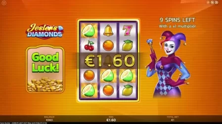 Jesters' Diamonds slot screenshot 4
