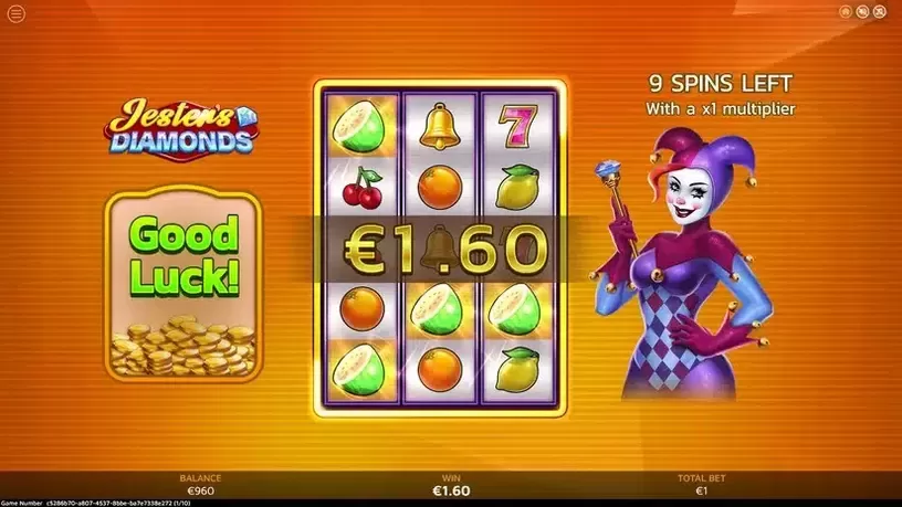 Jesters' Diamonds slot screenshot 4