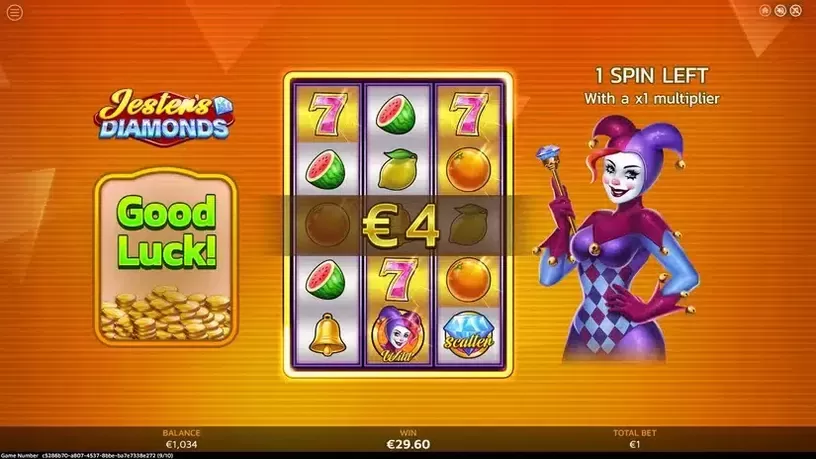 Jesters' Diamonds slot screenshot 6