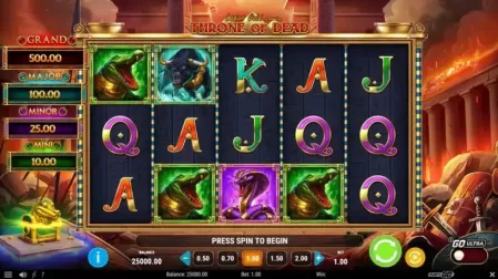 Legion Gold and the Throne of Dead slot screenshot 1