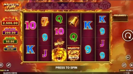 Majestic Fury Megaways slot screenshot 1