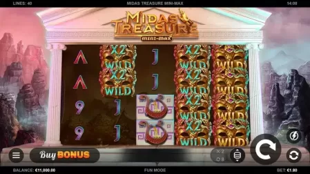 Midas Treasure Mini-Max slot screenshot 1