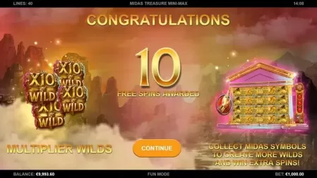Midas Treasure Mini-Max slot screenshot 3