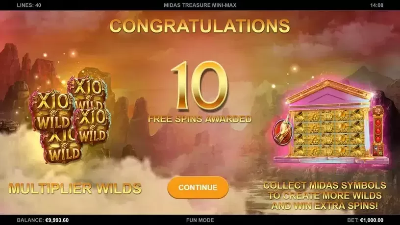 Midas Treasure Mini-Max slot screenshot 3