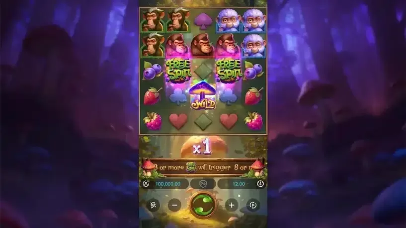 Monkeys Wild Party slot screenshot 