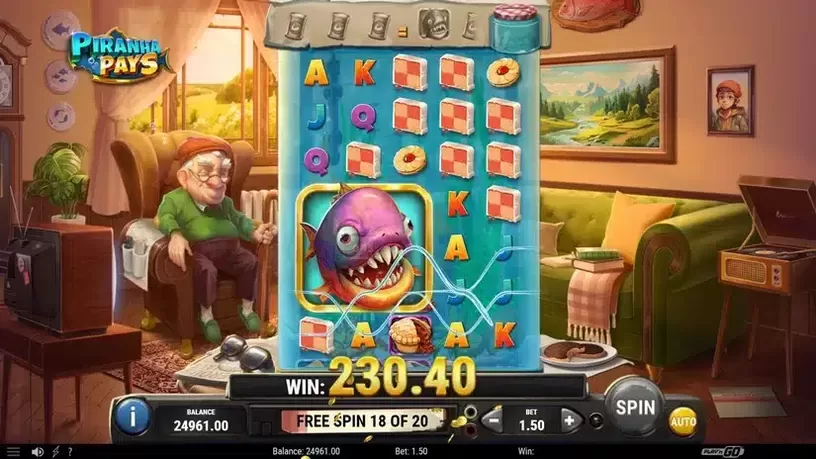 Piranha Pays slot screenshot 8