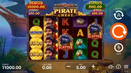 Pirate Chest: Hold and Win slot screenshot 1