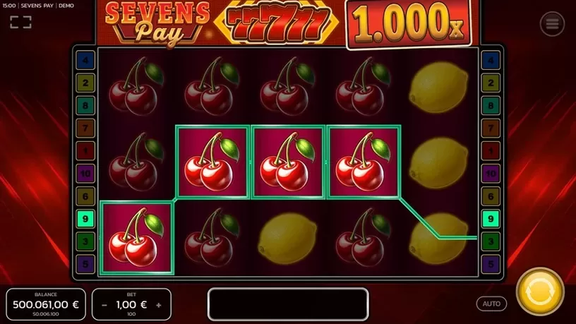 Sevens Pay slot screenshot 4