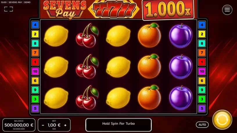 Sevens Pay slot screenshot 1