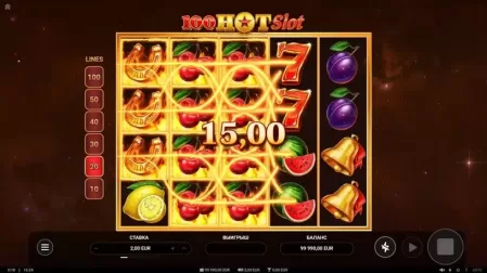 100 Hot Slot slot screenshot 2