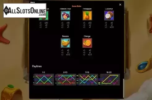 PayLines Screen