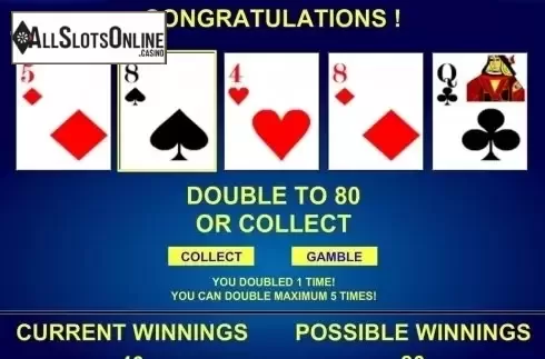 Game Screen. 2 Deuce Wild Poker from iSoftBet