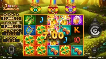 3 Lucky Rainbows slot screenshot 3
