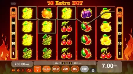 40 Extra Hot slot screenshot 2