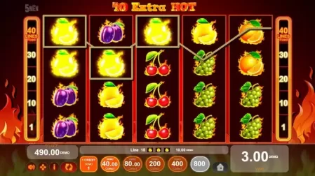 40 Extra Hot slot screenshot 4