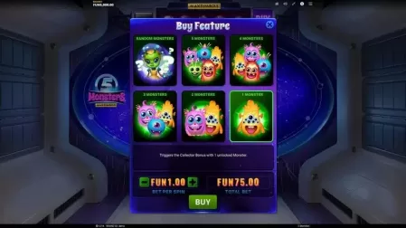 5 Monsters slot screenshot 2