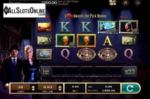 Reel Screen. Art of the Steal from High 5 Games
