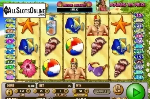 Game Workflow screen. Bikini Island from Habanero