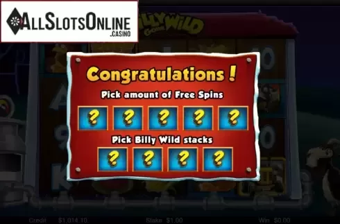 Free Spins Win. Billy Gone WIld from Live 5