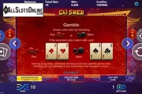 Gamble. Cai Shen from DLV