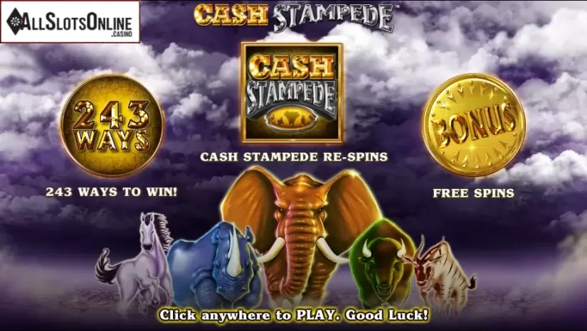 Game features. Cash Stampede from NextGen
