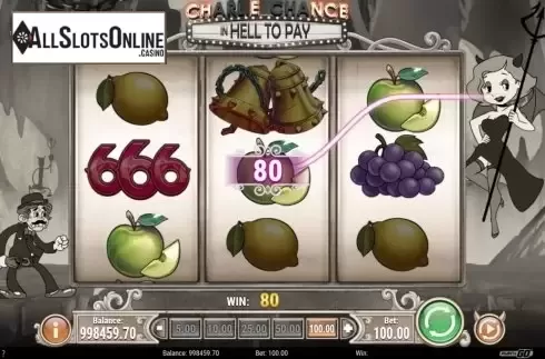 Win Screen. Charlie Chance from Play'n Go