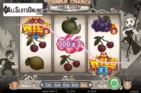 Win Screen 2. Charlie Chance from Play'n Go