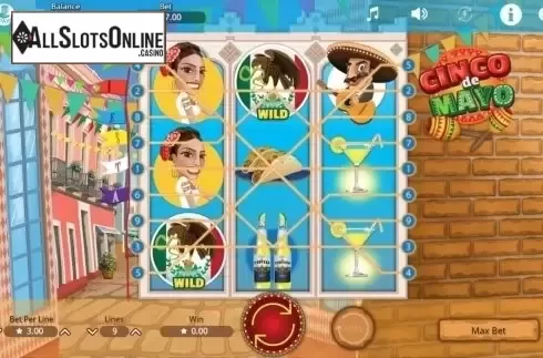 Reel screen. Cinco de Mayo (Booming Games) from Booming Games