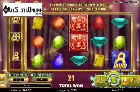 Win Screen. Crazy 8's from TOP TREND GAMING