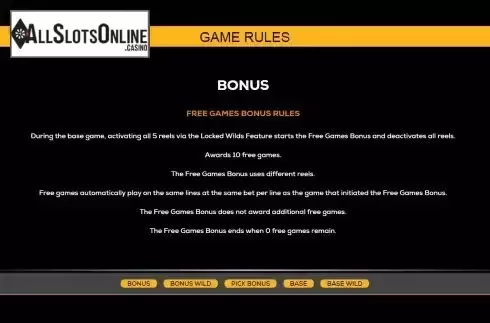 Free Games screen