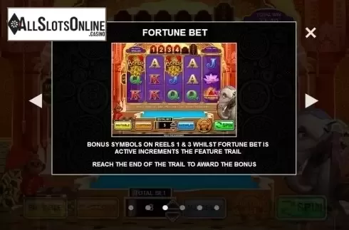 Paytable 3. Delhi the Elephant from Inspired Gaming