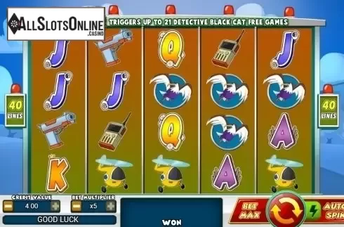 Game Workflow screen . Detective Black Cat from TOP TREND GAMING