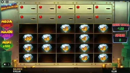 Diamond Heist Hold & Win slot screenshot 9