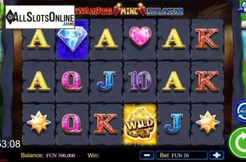 Reel Screen. Dynamite Mine Explosion from High Flyer Games