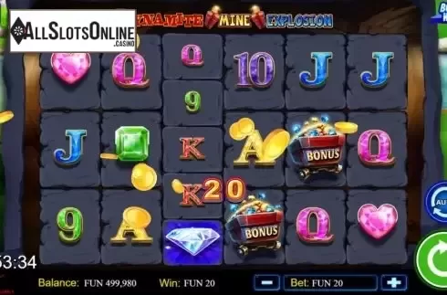 Win Screen 1. Dynamite Mine Explosion from High Flyer Games