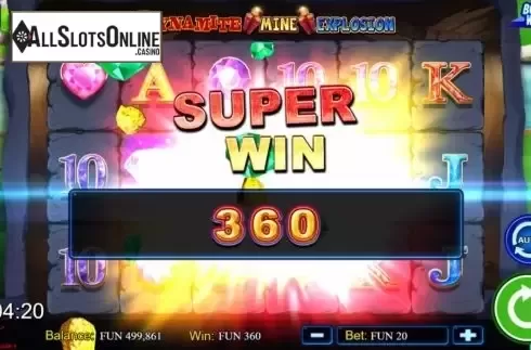 Super Win. Dynamite Mine Explosion from High Flyer Games