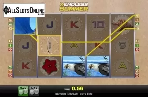 Win Screen. Endless Summer from Merkur