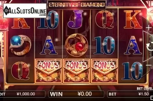 Reel screen. Eternity of Diamond from Iconic Gaming