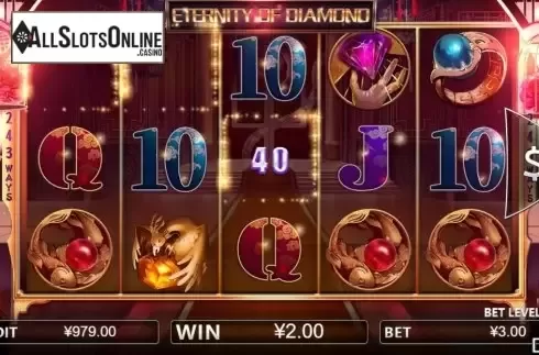 Win screen 1. Eternity of Diamond from Iconic Gaming