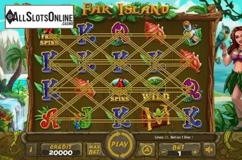 Reels screen. Far Island from X Card