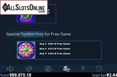 Paytable 4. Flower Of Riches from Virtual Tech