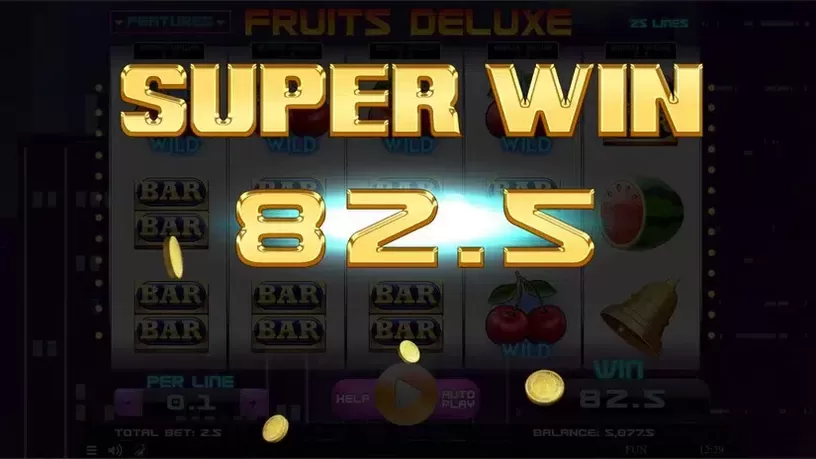 Fruits Deluxe slot screenshot 2