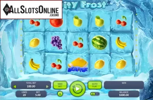 Game Workflow screen. Fruity Frost from Booongo
