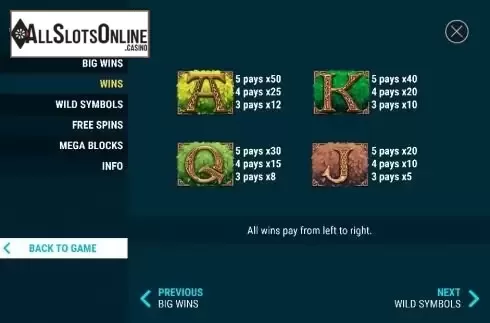 Paytable 3