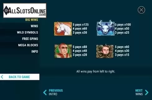 Paytable 2