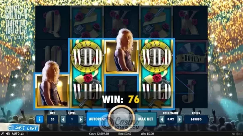 Guns N' Roses slot screenshot 2
